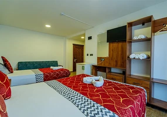 Ataş Aqua Otel yol manzaralı aile odası